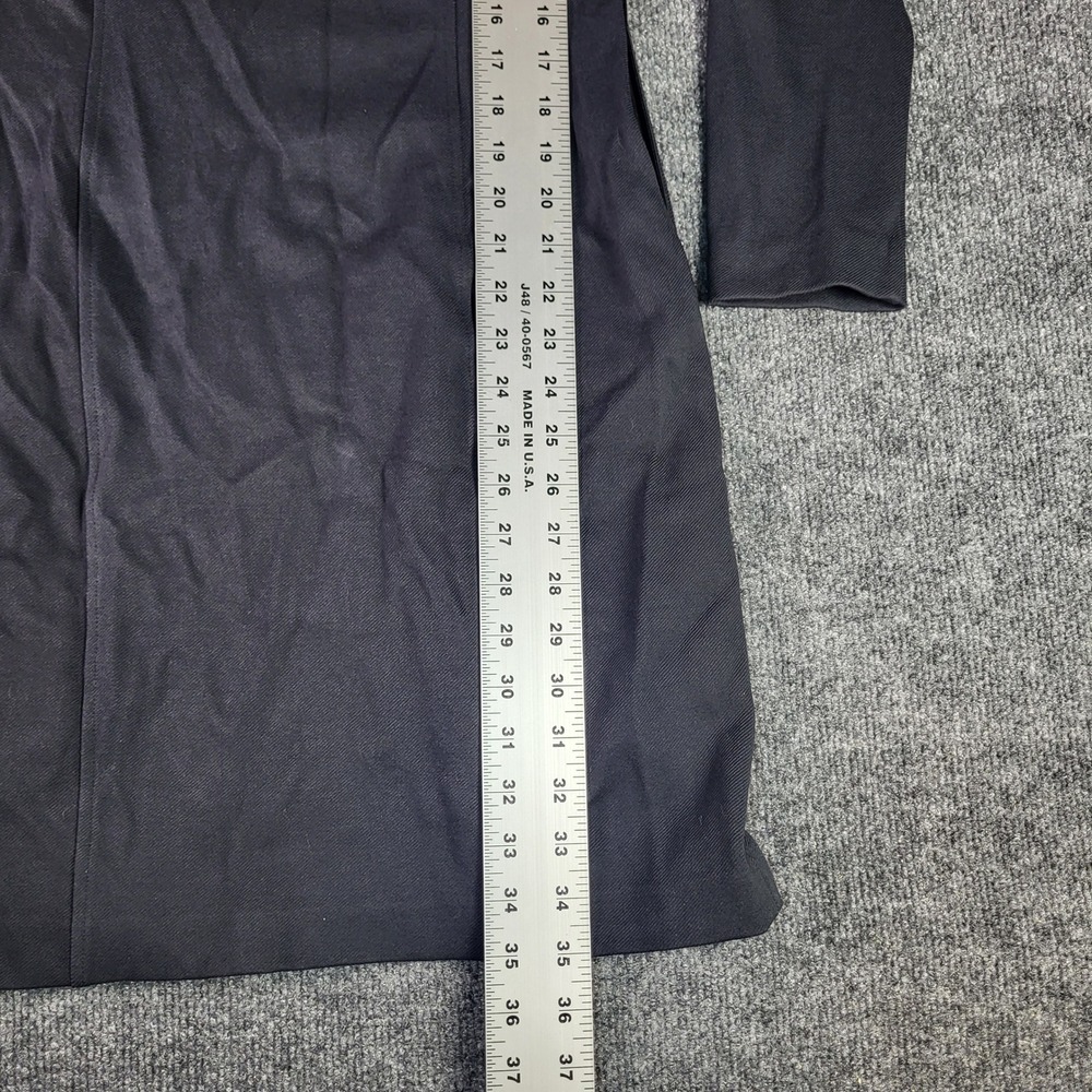 Mango Suit Women Black V-Neck Long Sleeve Sheath Dress Size S Small Workwear - Picture 2 of 5
